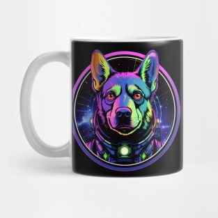 Blue Heeler Australian Cattle Dog Cosmic Space Dogs Galaxy Astronaut Mug